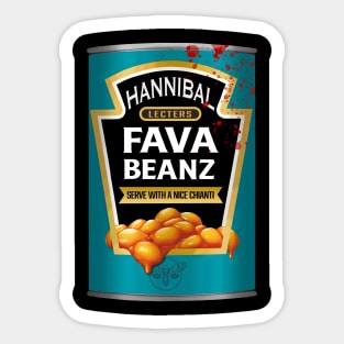 Hannibal Lecter's Fava Beanz Sticker